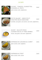 Menu Ma Pause Bio - La carte