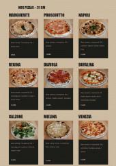 Menu Clementito - Menu pizza