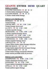 Menu Pizza Rini - Les pizzas
