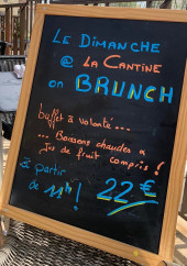 Menu La Cantine - L'ardoise