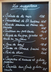 Menu Le Lamartine - Les suggestions