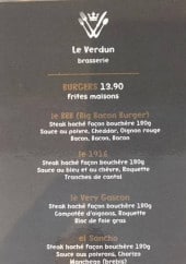 Menu Le Verdun - Burgers et grandes salades 