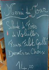 Menu La Grange - L&#039;ardoise
