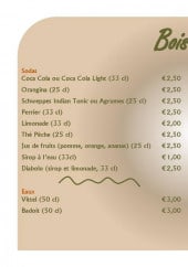 Menu Lacs de Gascogne - boissons