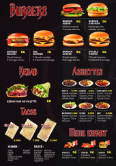 Menu Bacha Kebab - Les burgers, assiettes et tacos,..