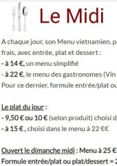 Menu hoa lan l'orchidee - menu midi 