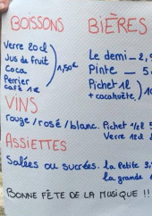 Menu Chemin De Tables - Les boissons