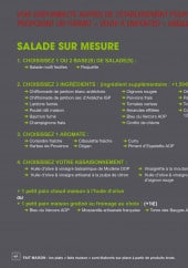 Menu Basilic & co - Salades