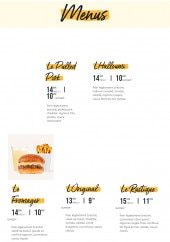 Menu Bioburger - Les burgers