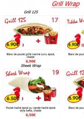 Menu CFC - Les menus grill wrap