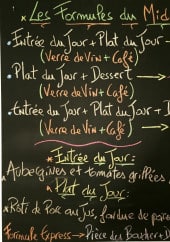 Menu Cheverus Café - Exemple de menu du jour 