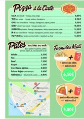 Menu Chez OD Pâtes & Pizza - Les pizzas et pates