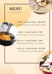 Menu Ebisu - Menu yakisoba