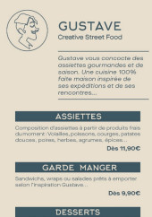 Menu Gustave - Les assiettes, desserts, ...