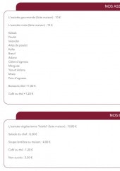 Menu Kösk - Les assittes