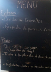 Menu La Casera - Exemple de menu