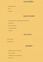 Menu La Fabriek à Tartare - Entrées, main course, plats et desserts
