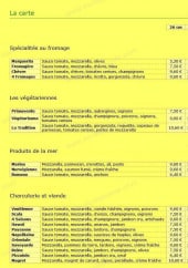 Menu La Pizza au Feu de Bois - les pizzas