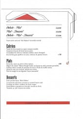Menu Le Bistrot d'Aurélie - Les formules, les entrées ...