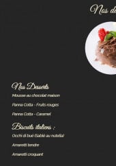 Menu Litalia - Les desserts