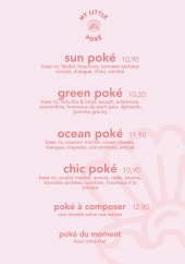 Menu My Little Poké - Les poké