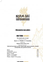 Menu Nyam Baï - Bai tcha et lot tcha