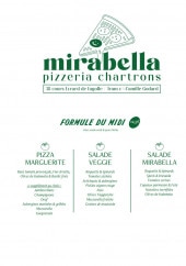 Menu Pizzeria Mirabella - Les formules