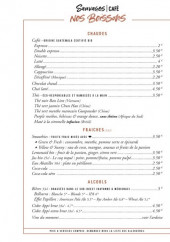 Menu Sauvages café - Les boissons