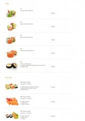 Menu Sushi Chef - Les nouveautés et menus midi