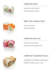 Menu Sushi Design - Les Nouveautés