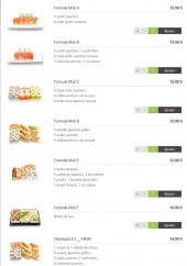 Menu Sushi Design - Les Menus Midi