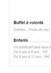 Menu La Table d'Arcins - Formule