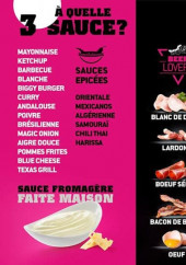 Menu New School Tacos - Sauces et garnitures