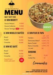 Menu Le Bon Mang'eur - Les menus