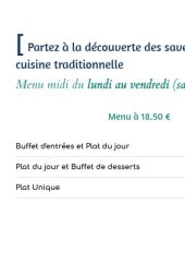 Menu Les Bruyères - Menu à 18.5€
