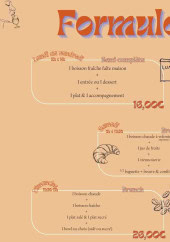 Menu Néotrix Pub - Les formules