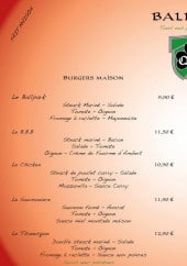Menu Ballpark Pub - Burgers, tartines...