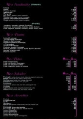 Menu Chez panini - Les sandwiches, paninis,....