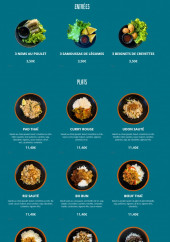 Menu Kombo - La carte