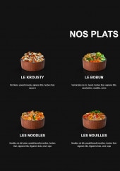 Menu Krousty Sabaïdi - Les plats