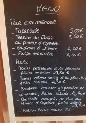Menu La Cab'Anne - Les menus 