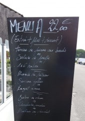 Menu La parqueuse - Exemple de menu