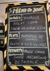 Menu Le Bistrot du Splendid - Exemple de menu du jour