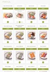 Menu Eat Sushi - Les menus