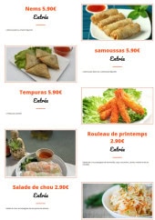Menu O'dalya - Les entrées