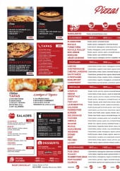 Menu Pizza Bonici - La carte