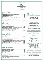 Menu Le Comptoir du Coq - La carte