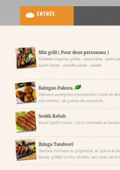 Menu Tami - Les entrées