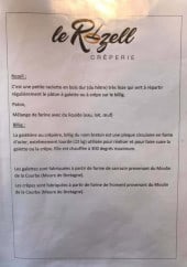 Menu Le Rozell - Rozell et billig