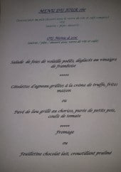 Menu L'Escale Entre Terre Et Mer - Exemple de menu du jour 